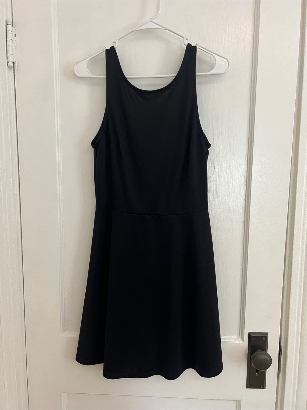 H&M Black Scoop Neck Mini Dress